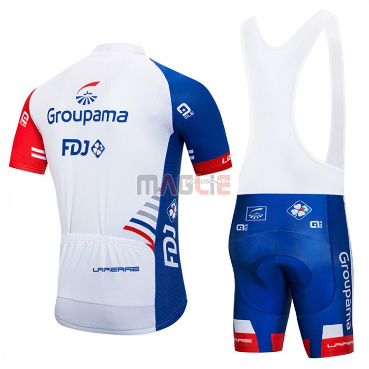 Maglia FDJ Manica Corta 2018 Bianco e Blu - Clicca l'immagine per chiudere